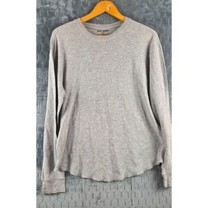 Foot Locker Athletic Fit Knit Shirt Men's 3XL Long Sleeve Heather Gray Crew Neck